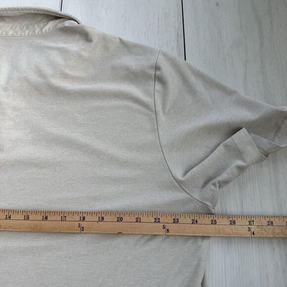 Vuori Polo Shirt Mens 2XL XXL Cream Ace Performance Pocket Wicking Stretch Golf - Picture 6 of 7